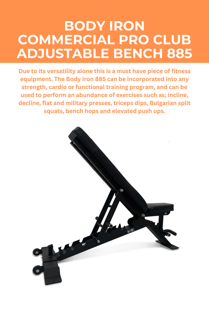 Body Iron Commercial Pro Club Adjustable Bench 885