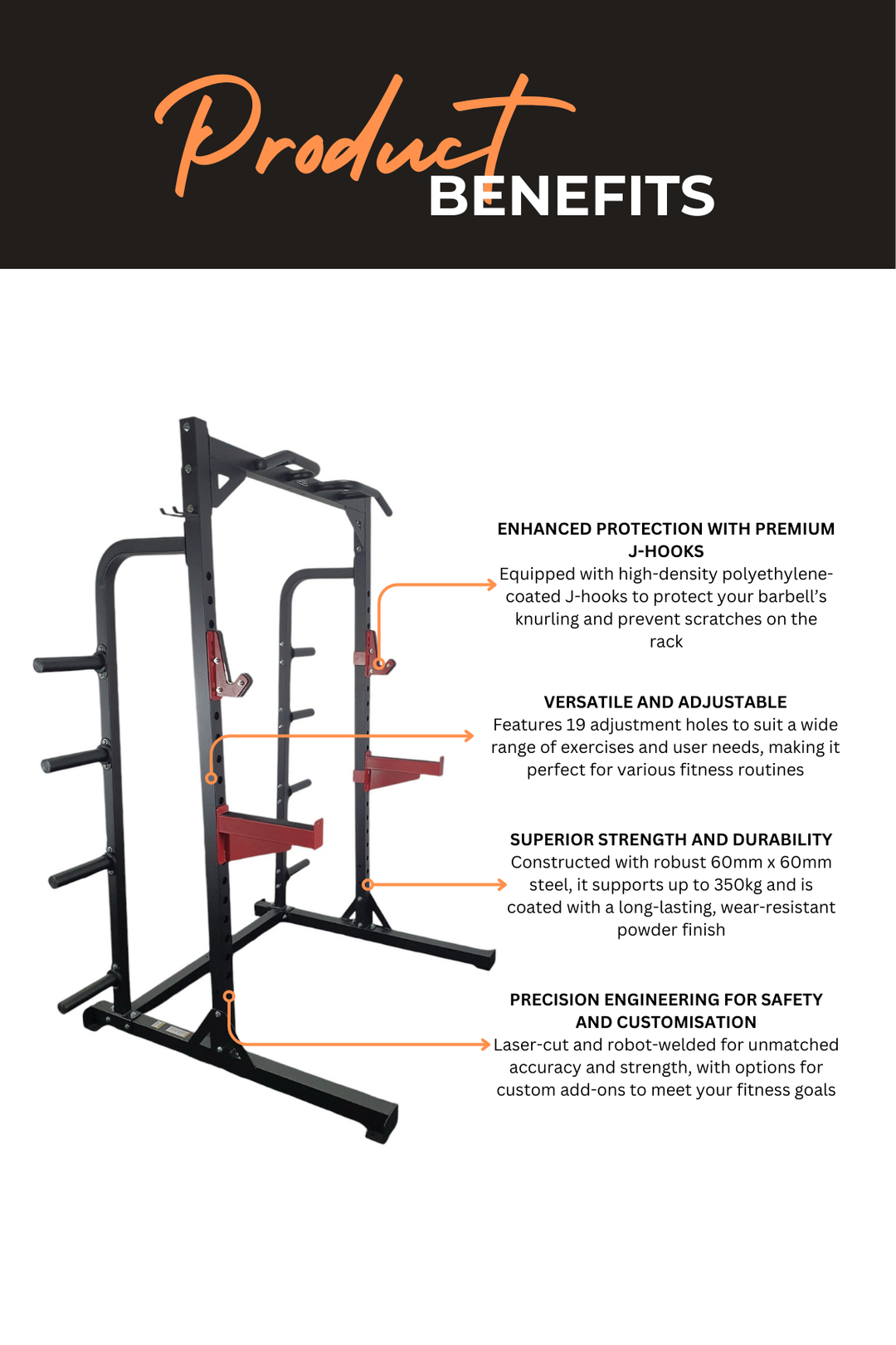 Body Iron Studio HR600 Half Rack