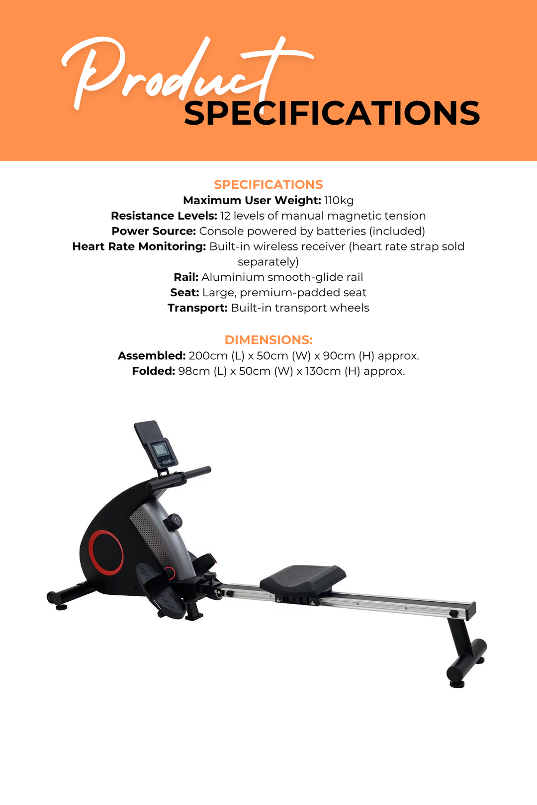 Body Iron RM200 Rowing Machine