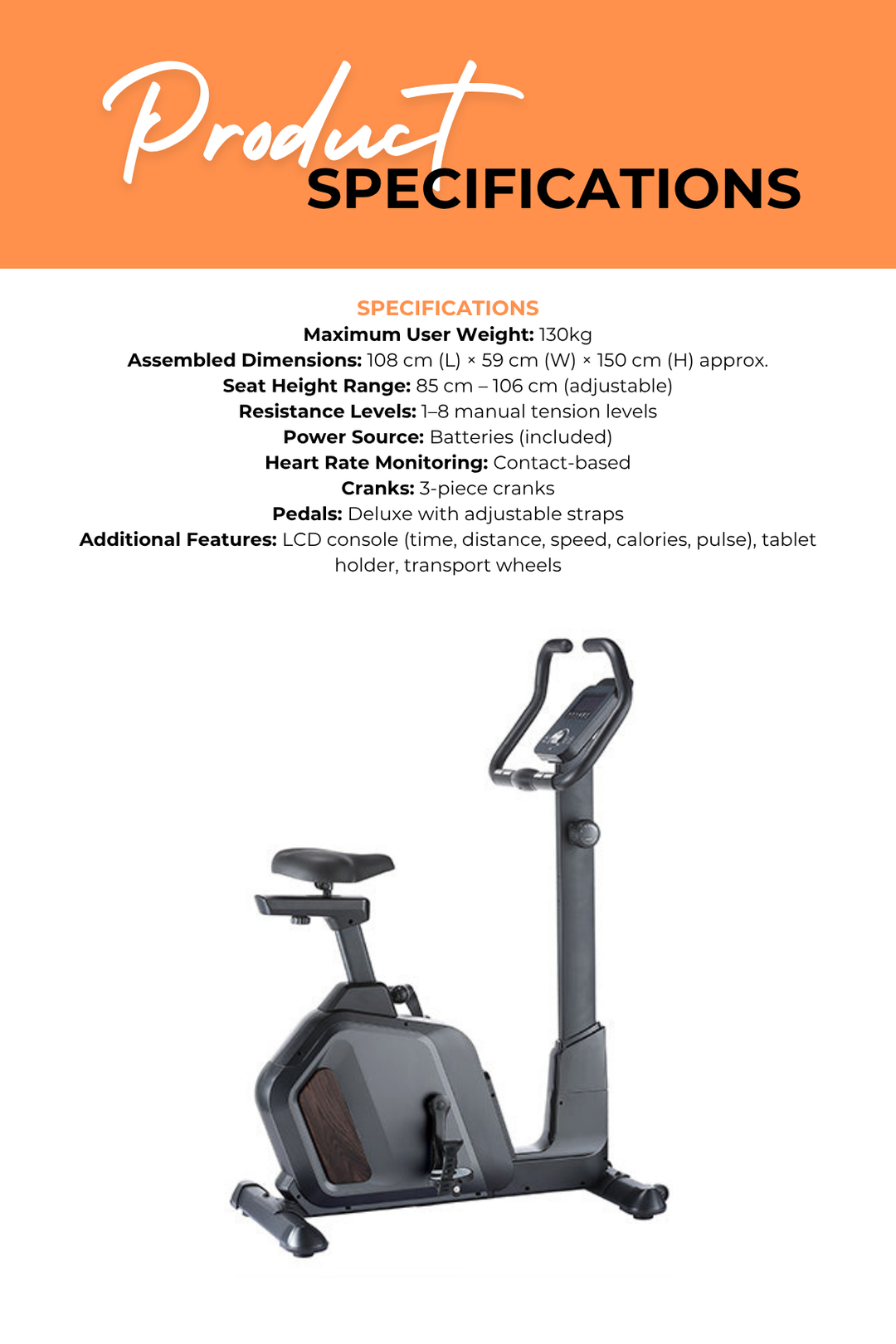Body Iron Exercise Bike TXM350