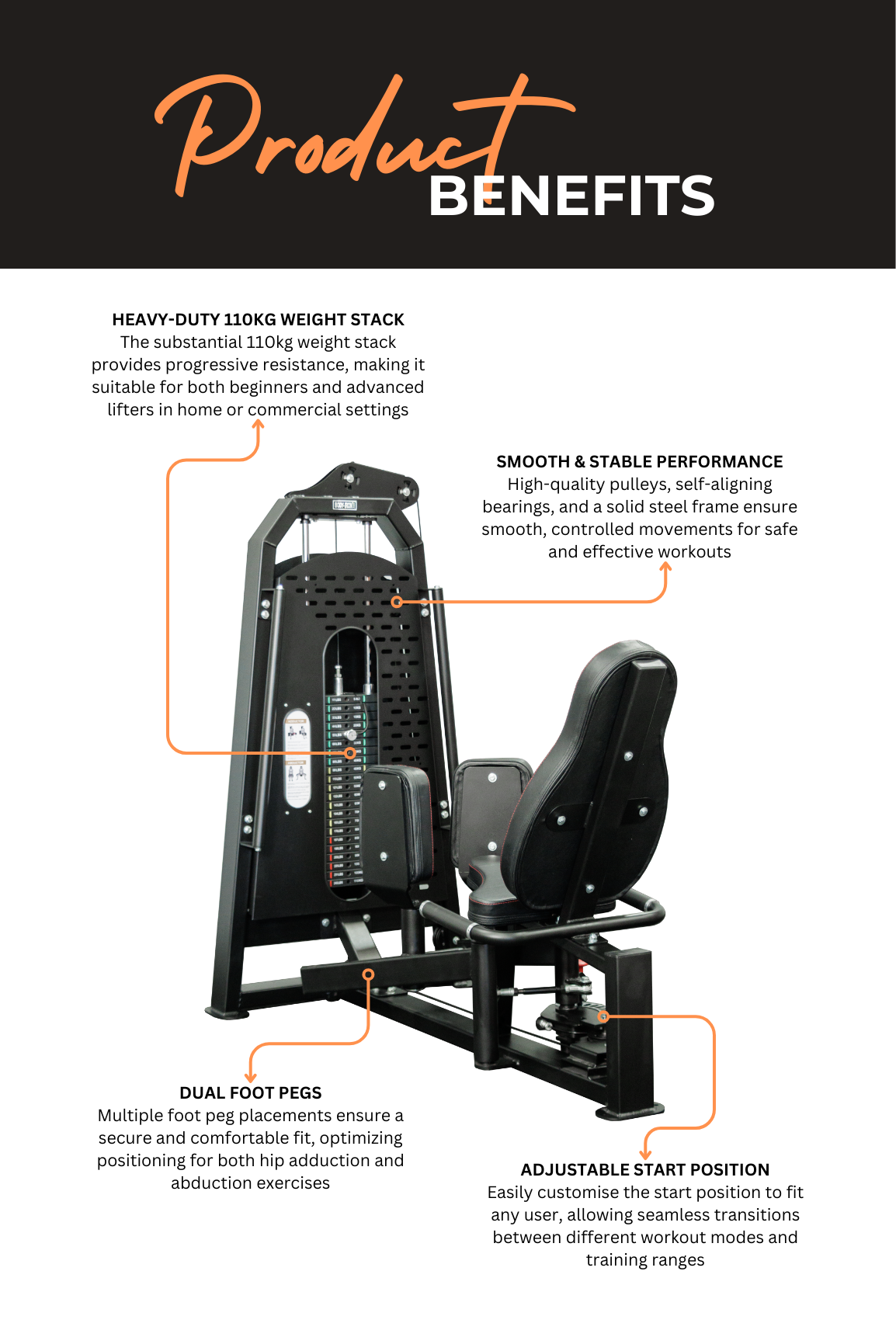 Adductor Abductor Machine | Body Iron Pro – World Fitness