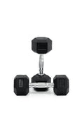 5kg BodyIron® Commercial Rubber Hex Dumbbell Pair