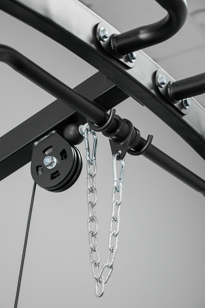 Body Iron SRL995 Squat Rack with Lat Pulldown & Seated Row