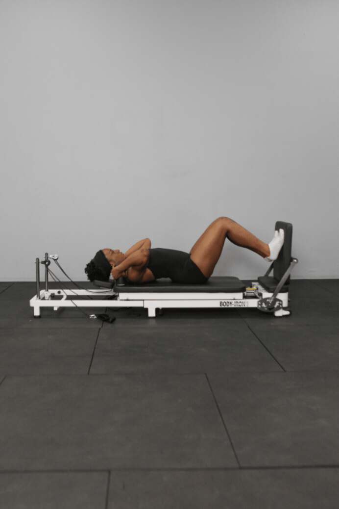 BodyIron Pilates Compact Pilates Reformer Iron Frame