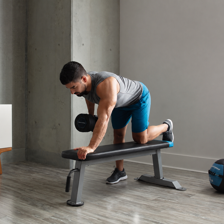 ProForm Carbon Flat Bench + 40kg Adjustable Dumbbell Set