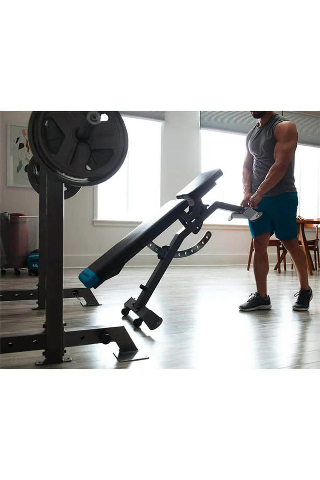 BodyIron® MPX100 Squat Rack Package with ProForm Bench, Adjustable Dumbbells & 120kg Olympic Weight Set