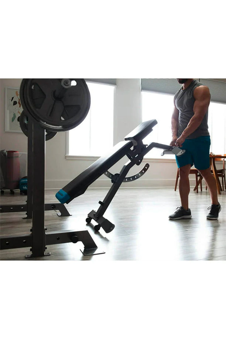 BodyIron® MPX100 Squat Rack Package with ProForm Bench, Adjustable Dumbbells & 120kg Olympic Weight Set