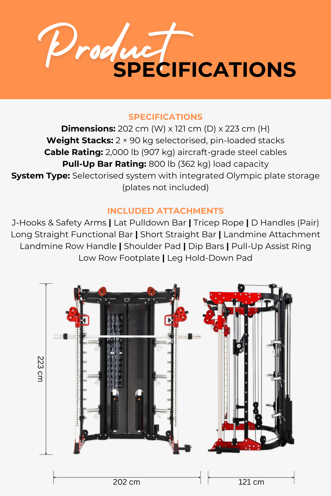Stackswrld Body Iron Studio FTS200 All-In-One Trainer | 9-in-1 Home Gym with ...