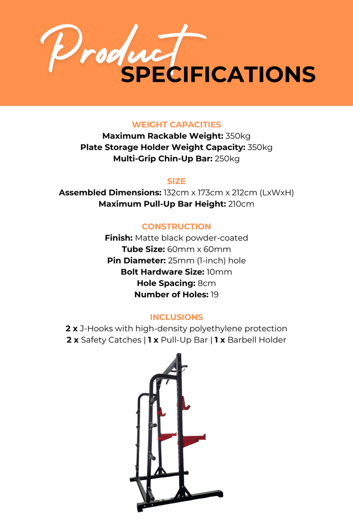 Body Iron Studio HR600 Half Rack