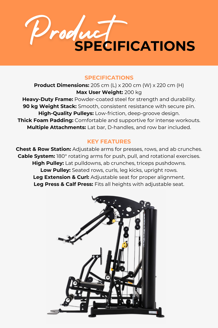 Body Iron Studio SME9000 Elite Multi-Gym With Leg Press