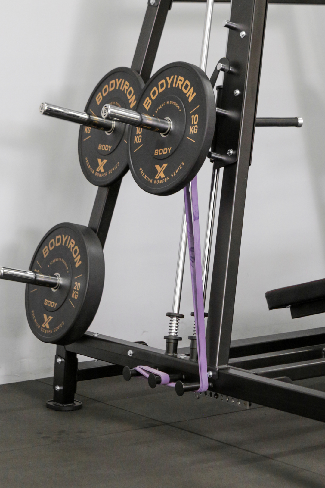 Bodyiron®  Commercial Power Smith Machine Dual System Bench Press