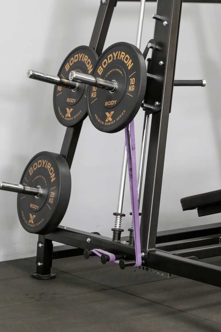 Bodyiron®  Commercial Power Smith Machine Dual System Bench Press