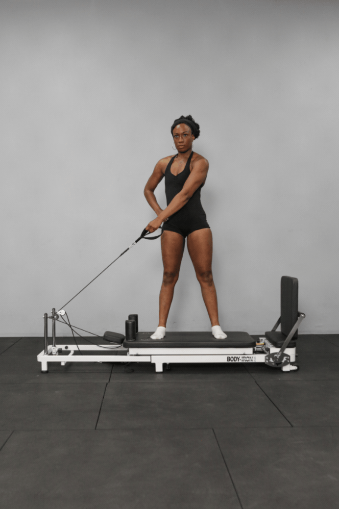 BodyIron Pilates Compact Pilates Reformer Iron Frame