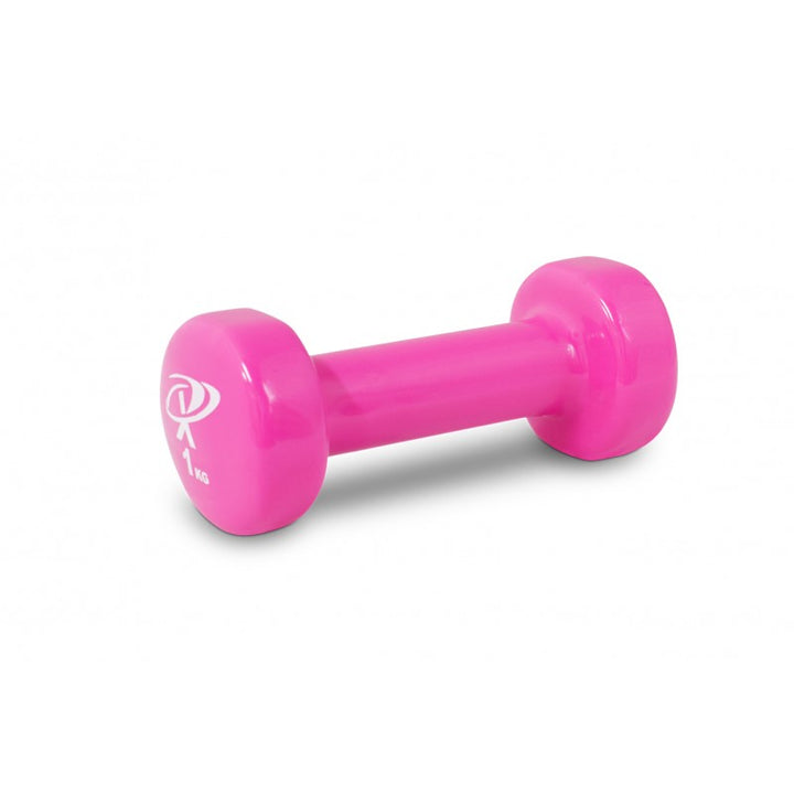 1kg pink vinyl dumbbell