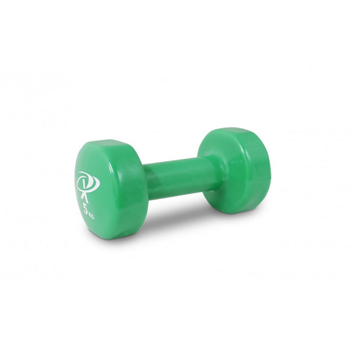 5kg green vinyl dumbbelll