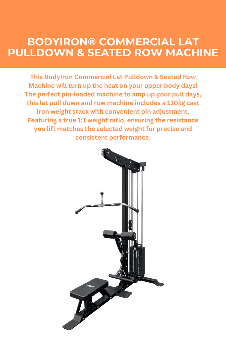 BodyIron® Commercial Lat Pull Down + FUNCTIONAL TRAINER FTB90 Combo
