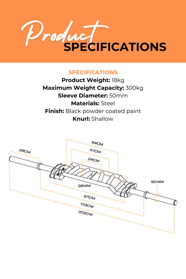 Body Iron Olympic Cambered Swiss Bar