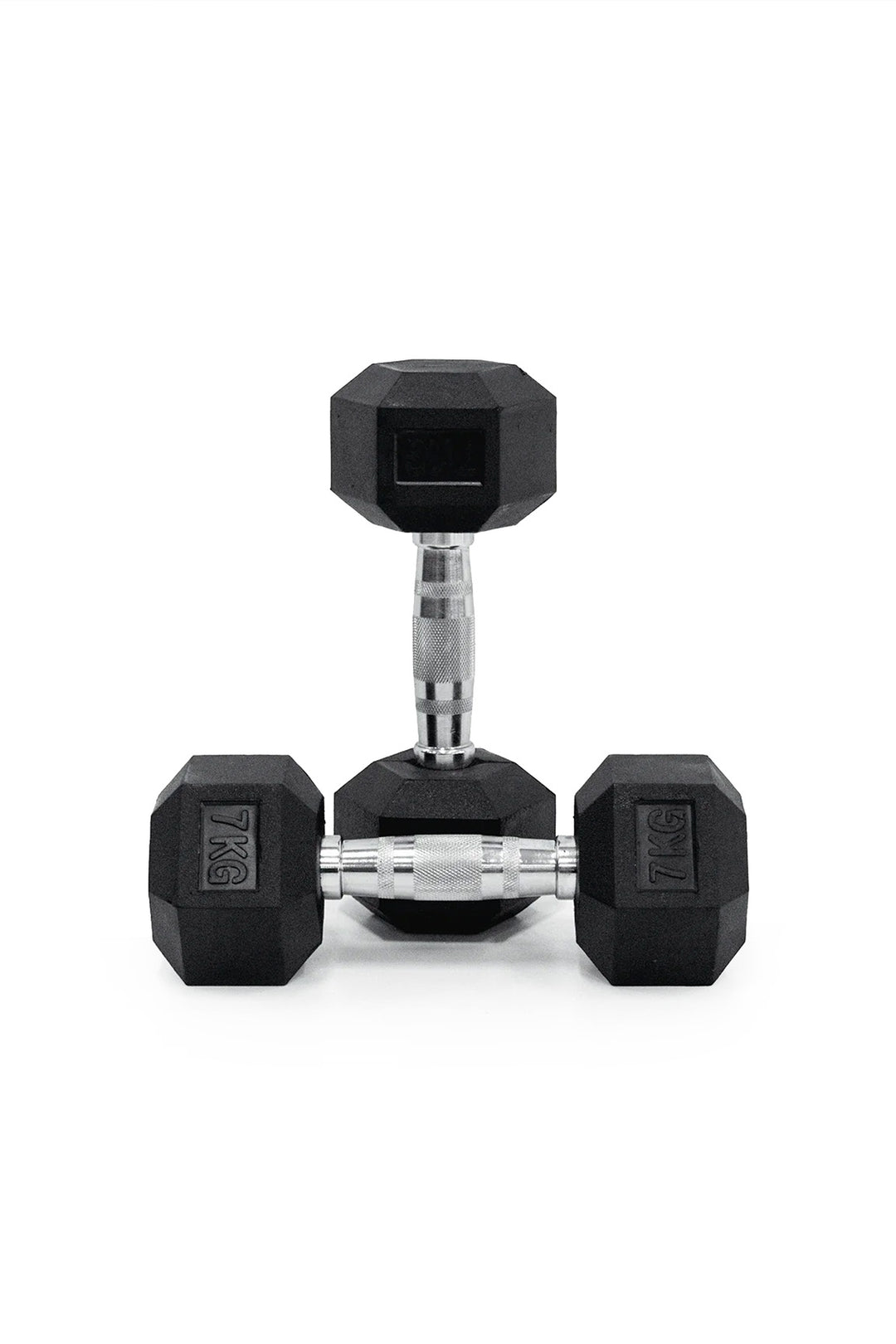 7kg Body Iron Commercial Rubber Hex Dumbbell Pair