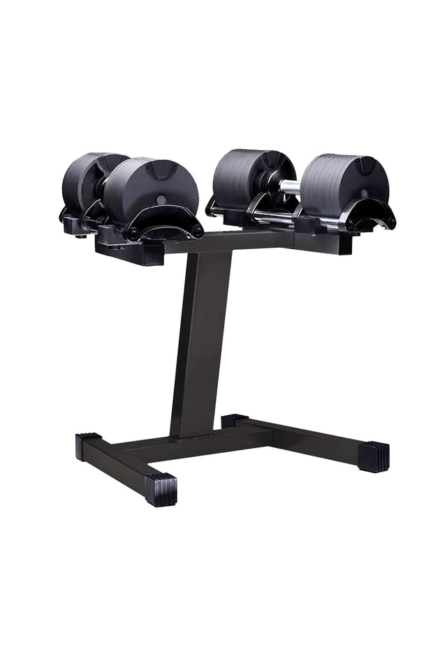 Body Iron Adjustable Dumbbell Set 2 X 20KG with Rack