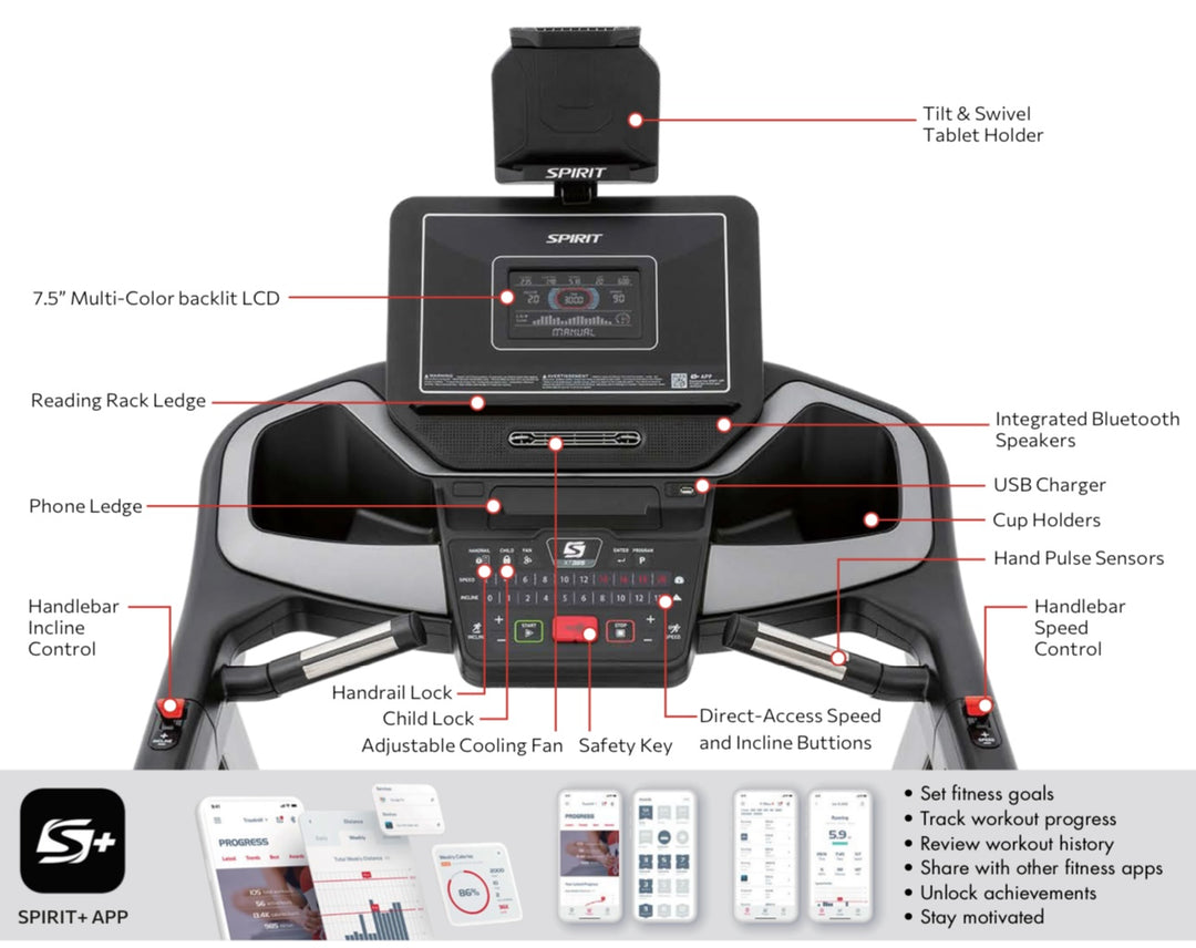 Spirit Treadmill SXT385V2