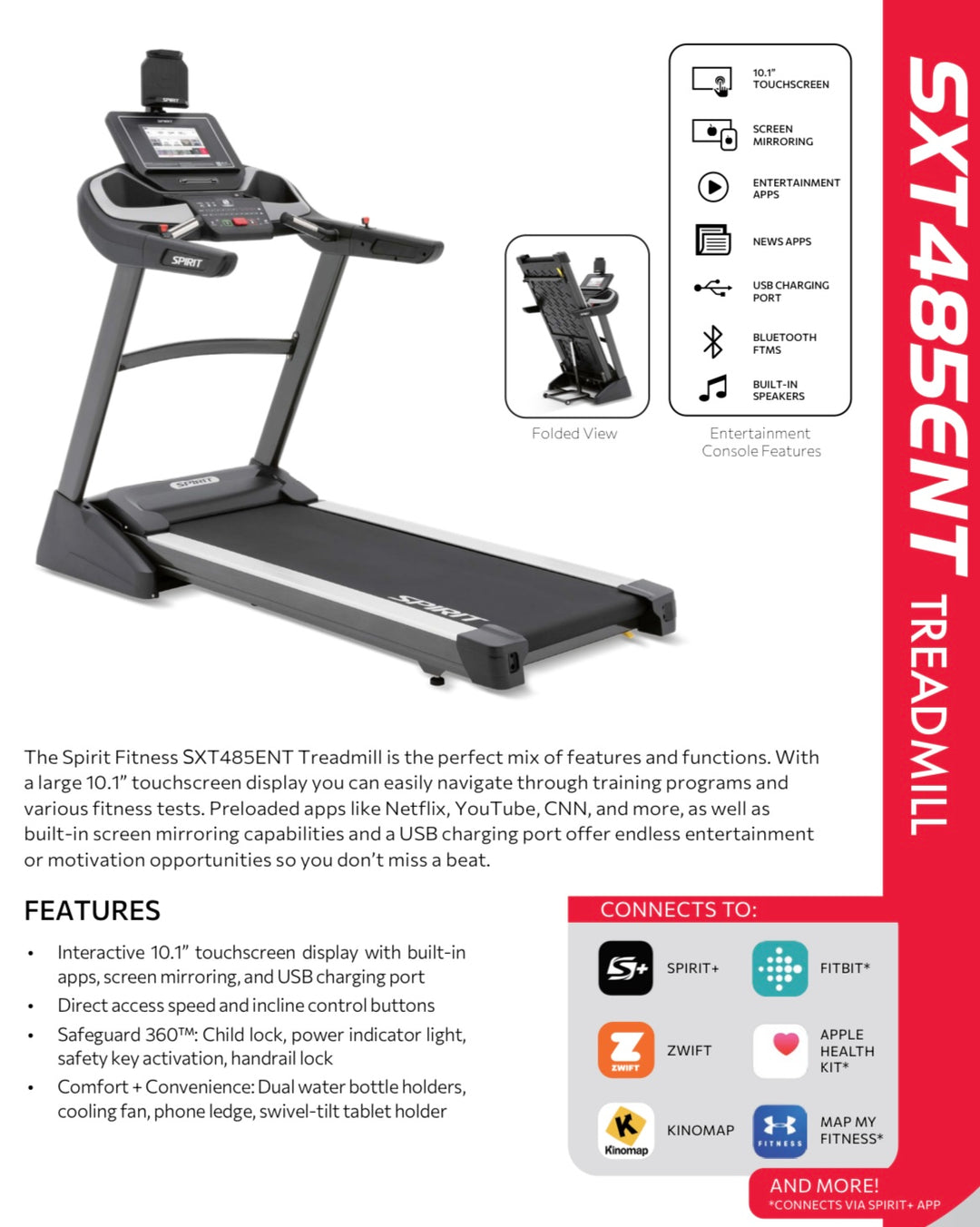 SPIRIT SXT485ENT Treadmill