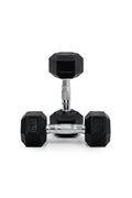 8kg BodyIron® Commercial Rubber Hex Dumbbell Pair