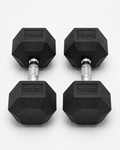York 15kg Commercial Rubber Hex Dumbbell Pair