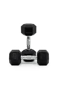 9kg BodyIron® Commercial Rubber Hex Dumbbell Pair