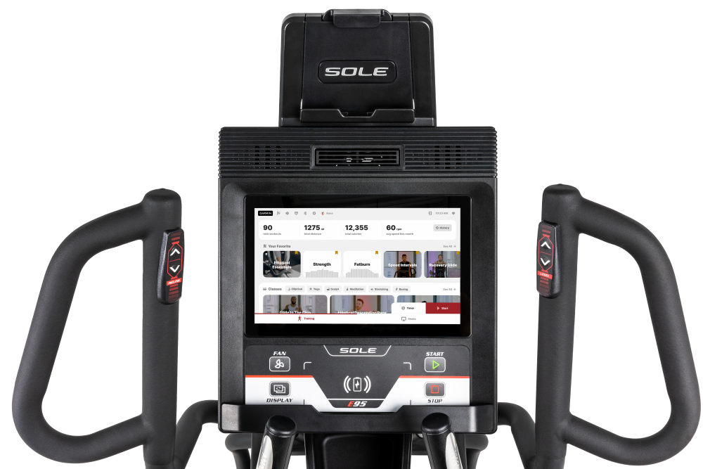 Sole E95 Elliptical Cross Trainer Entertainment