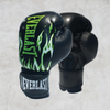 black with green flames everlast boxing gloves