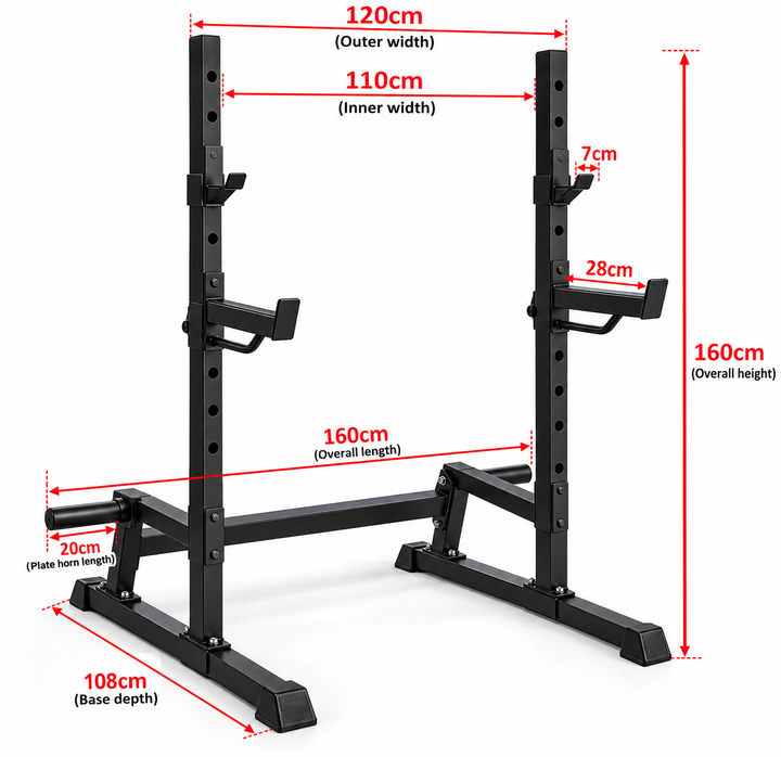 BodyIron® Multi-Press Squat Rack MPX100