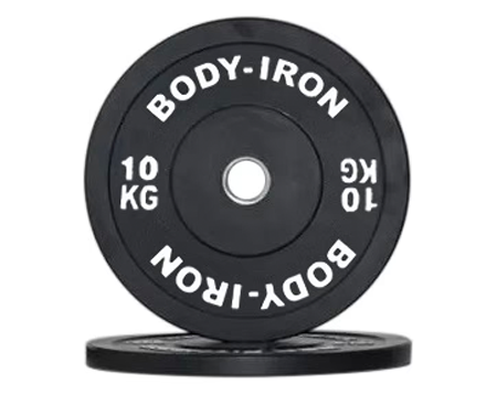 Body Iron 10kg Pro Bumper Plate Black Pair