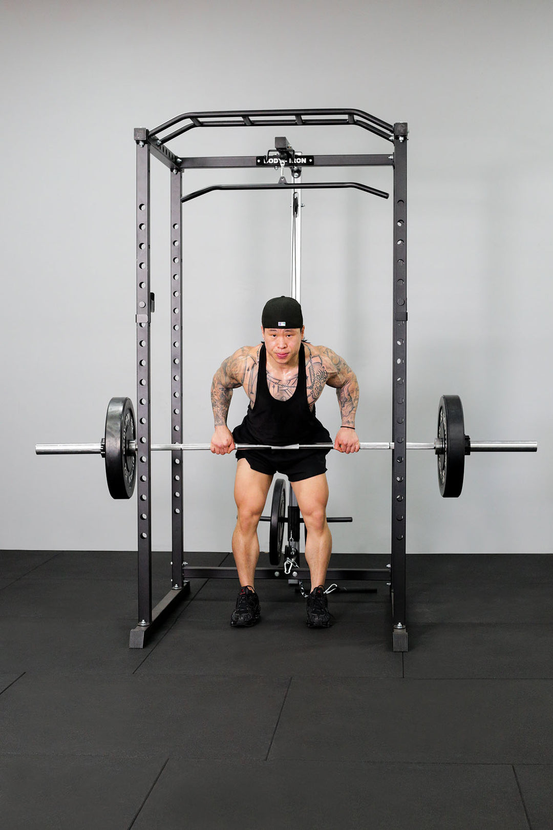 Body Iron BL100MG Home Power Rack + BL100 Lat Pull Down / Low Row Attachment (FLOOR STOCK PICK UP ONLY MELBOURNE)