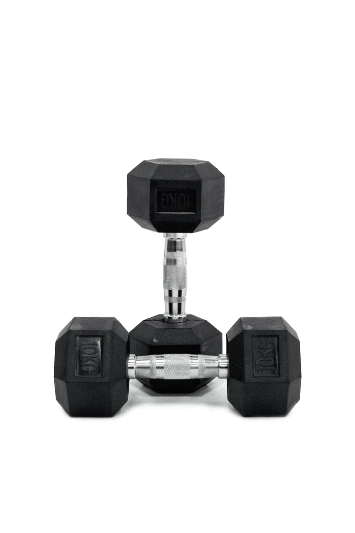 Body Iron Commercial Rubber Hex Dumbbell 200kg Set