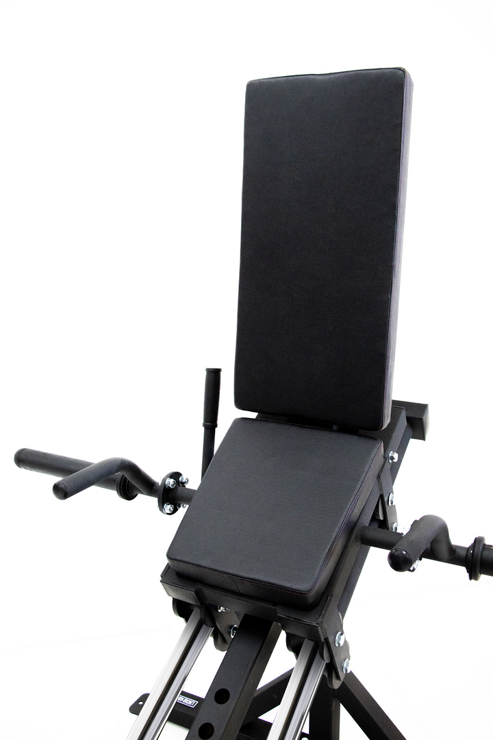 black foam seat on standing leg press