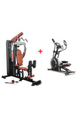 BodyIron® Studio S250 Multi Station Home Gym With Leg Press + Proform Carbon EL5 Elliptical Trainer