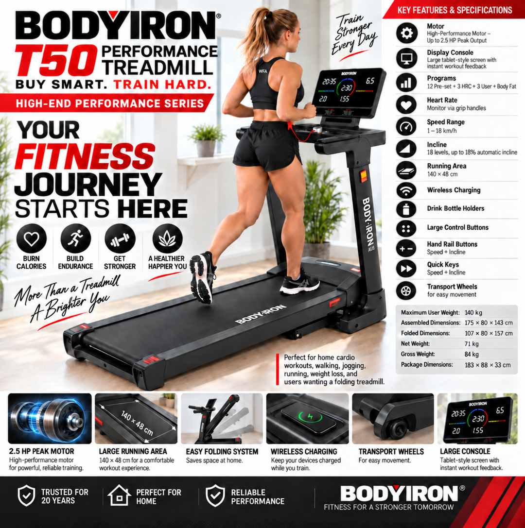 BodyIron® T50 Performance Treadmill