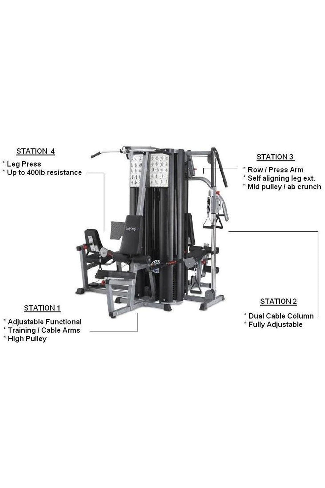 Bodycraft LX4 Commercial Multi Station Home Gym