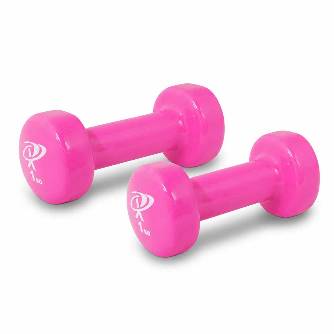 Vinyl Dumbbell 1 kg Pink Pair