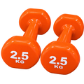Bodyworx Vinyl Dumbbell 2.5 kg Orange (2 Qty)