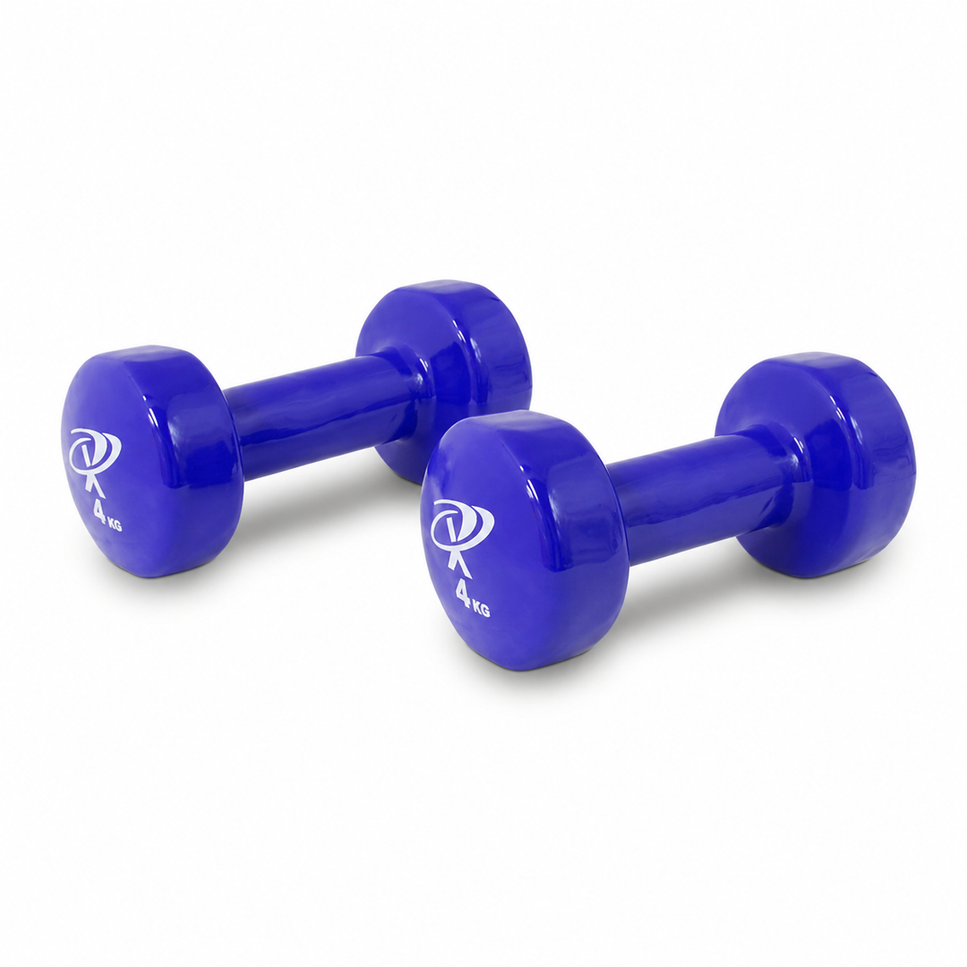 Vinyl Dumbbell 4kg Dark Blue Pair
