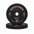 BodyIron® X 25kg Premium Bumper Plate Pair