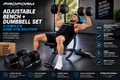 ProForm Carbon Adjustable Bench + 40kg Adjustable Dumbbell Set