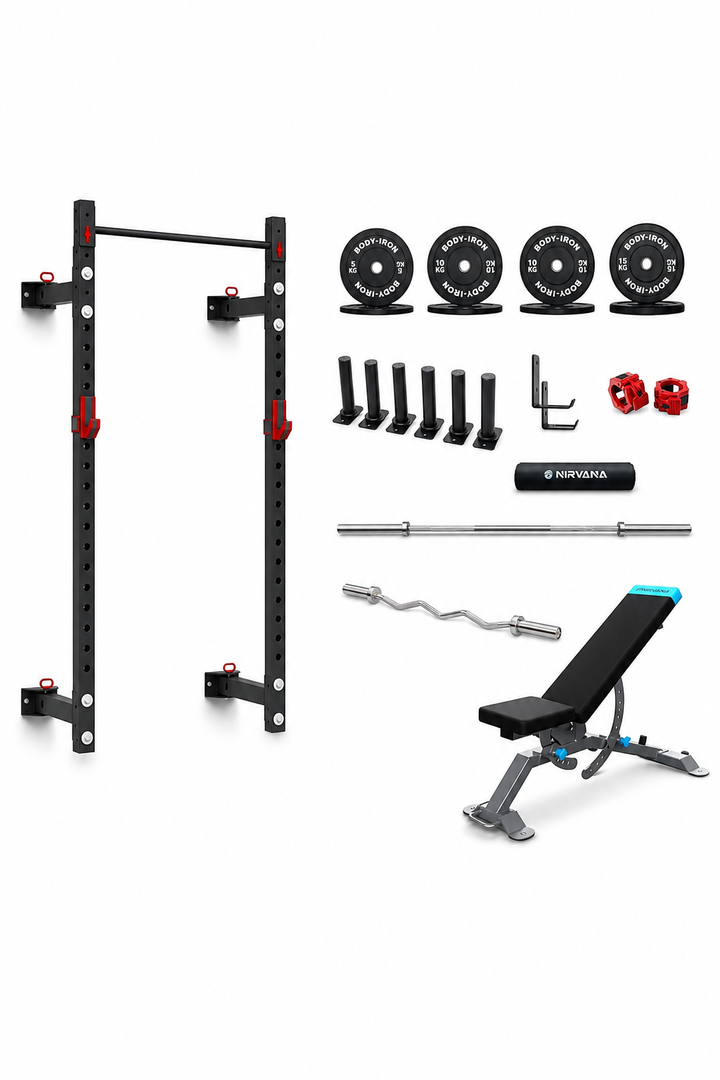 Foldable Wall Squat Rack Package V7