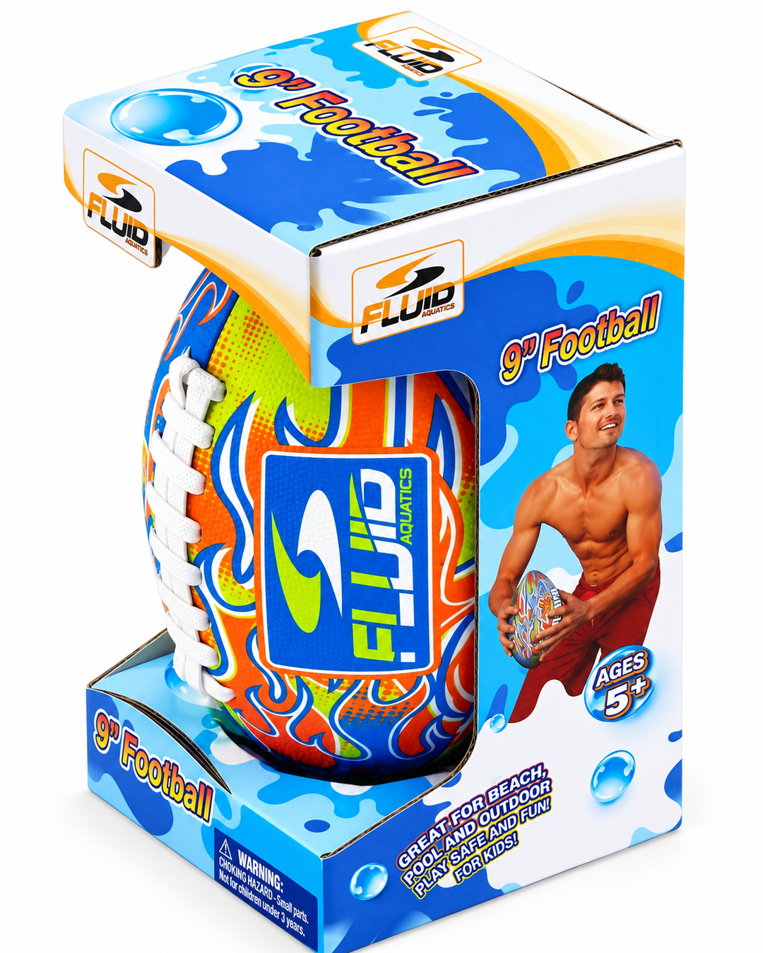 Wham-O Fluid 9" Football Beach, Pool & Outdoor Fun