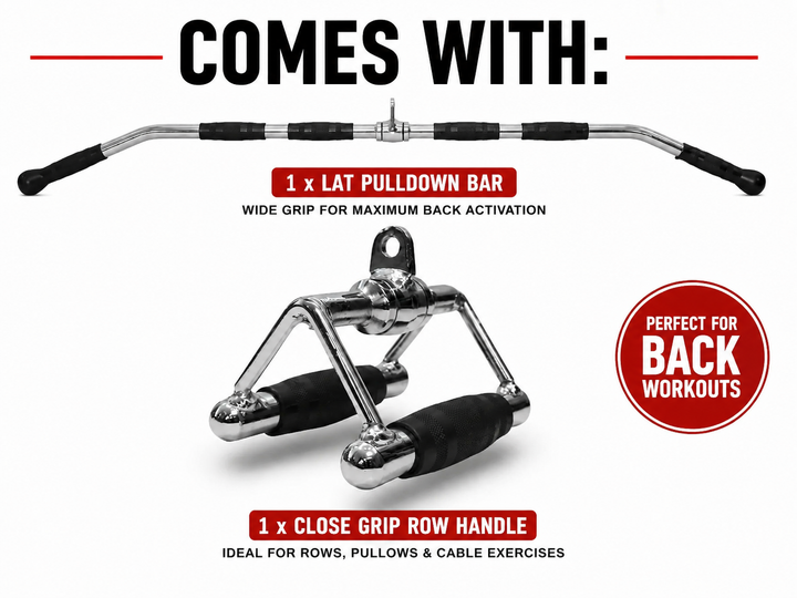 BodyIron® Commercial Lat Pull Down + FUNCTIONAL TRAINER FTB90 Combo