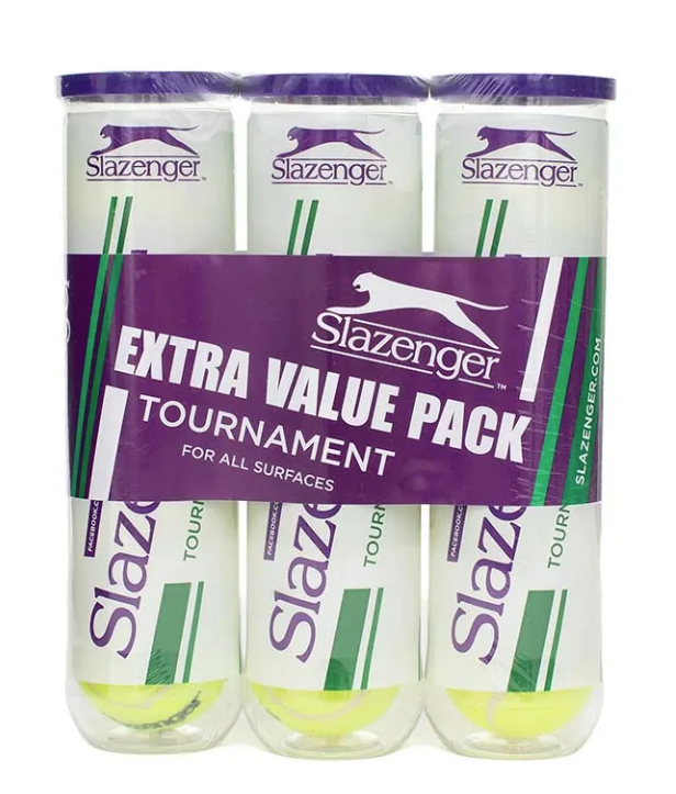Slazenger Tournament Tri Pack (3 x 4 Ball Cans)