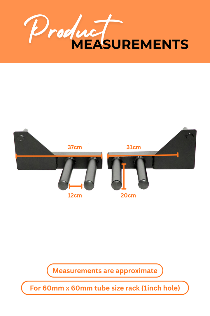 BodyIron® Dip Attachment 60mm X 60mm Pair