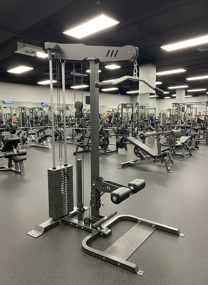 Body Iron AccessFit Commercial Lat Pulldown & Low Row (Wheelchair Accessible)