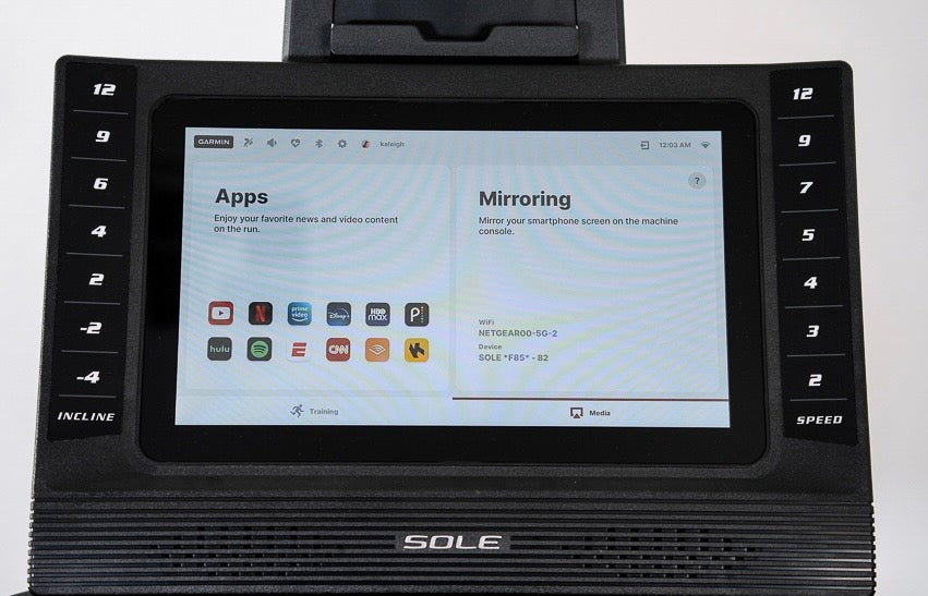 Sole F85 Entertainment Smart Folding Treadmill